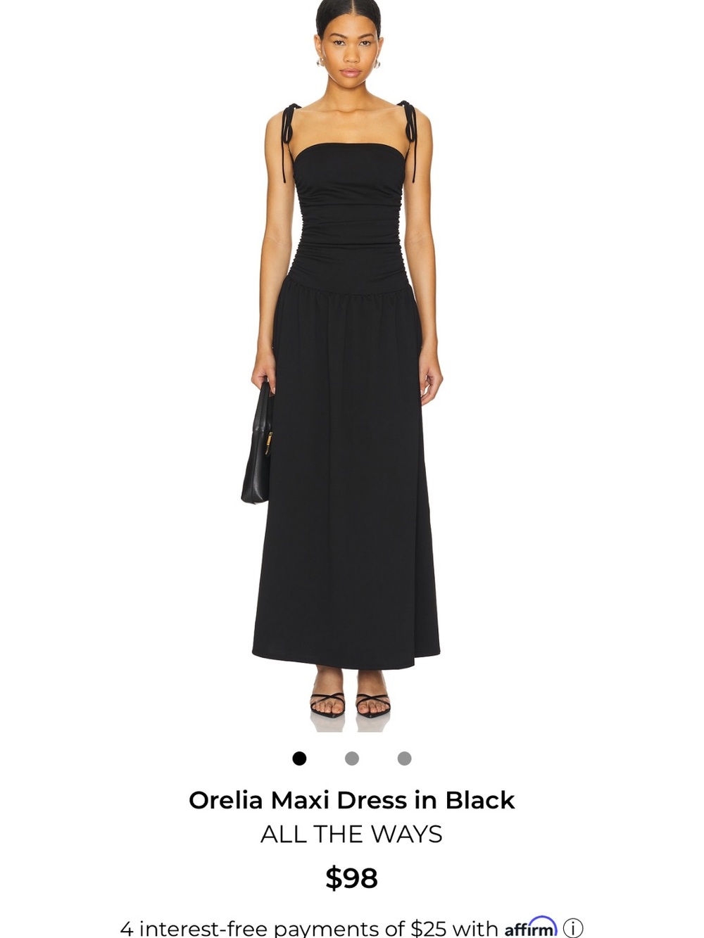 All The Ways Orelia Maxi Dress — Black